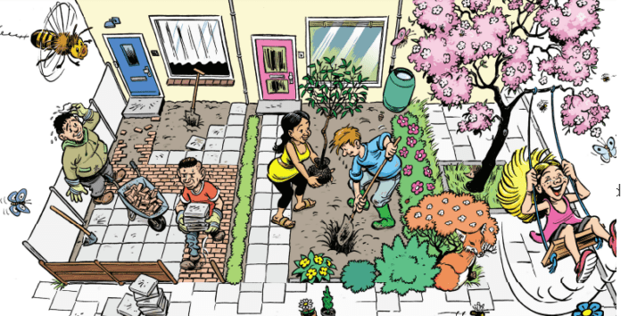 Een groene straat is mooi, prettig en nodigt uit om elkaar als buren te ontmoeten. Vooral in het groene Nesselande. Bovendien zorgen al die bloemen, planten en struiken voor koelte bij hittegolven en vangen ze water op. Dus zet met de buren je straat in bloei! Daar pro teren ook de vogels, vlinders, bijen en andere zoemende beestjes van. Opzoomer Mee heeft drie groene aanbiedingen waar jouw straat gebruik van kan maken. Er Is Zelfs Een Bonusboom(!) Als Jullie Samen Tegels Uit De Eigen Tuinen Weghalen. Kies Uit De Aanbiedingen, Of Neem Ze Allemaal! Aanbieding 1 Meer groen Nieuwe geveltuinen, klimplanten langs de gevels, kale boomspiegels beplanten, tegels uit de voor- of achtertuinen, in elke straat is wel plek voor meer vierkante meters groen. Kijk met je buren rond in je eigen straat en verzamel de ideeën. Bij Opzoomer Mee ligt maximaal 500 euro klaar om jullie plannen uit te voeren. Hoe meer buren meedoen en hoe meer meters groen je aanlegt, hoe groter de bijdrage. Aanbieding 2 Onderhoud groen In veel Rotterdamse straten ligt groen dat door bewoners zelf is aangelegd. Van geveltuinen en grote plantenbakken tot moestuinen. Al dat groen verdient het om opgebeurd te worden. Opzoomer Mee stelt maximaal 200 euro ter beschikking om dit groen met je buren te onderhouden. Aanbieding 3 De regenton Leuk al dat groen. Maar je moet het wel water geven. Met een regenton vang je regenwater op voor het gezamenlijk groen in je straat. Van WaterLeider krijg je advies wat de meest geschikte ton is voor jouw straat. Er is zelfs een ton die geen regenpijp nodig Tip Ga zoveel mogelijk voor heeft. Het plaatsen wordt ook geregeld. Aanmelden, spelregels en tips: opzoomermee.nl/groen Of bel (010) 213 10 55 voor de aanmeldkaart