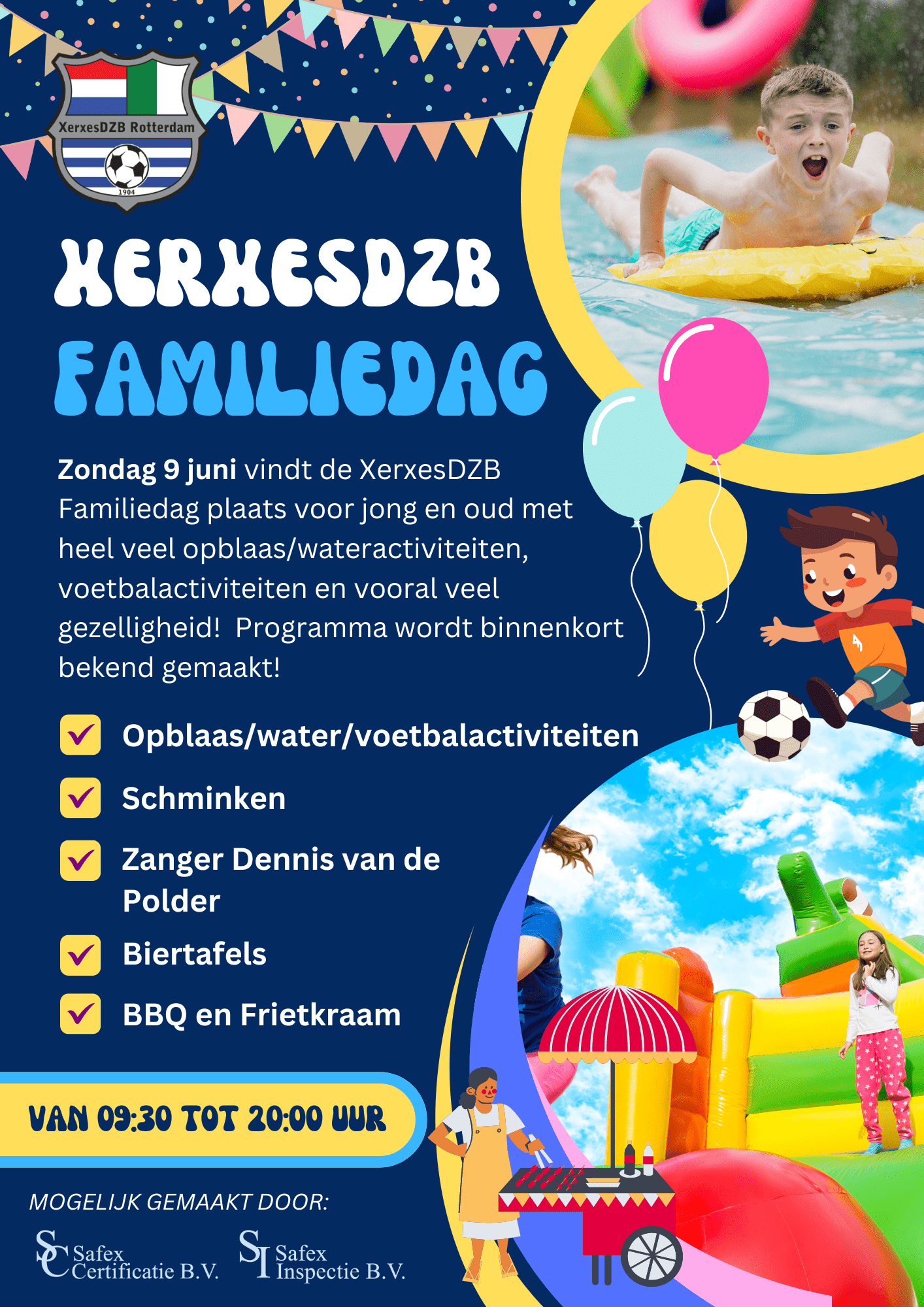 Zondag 9 juni bij kampioen XerxesDZB in Zevenkamp een familiedag!