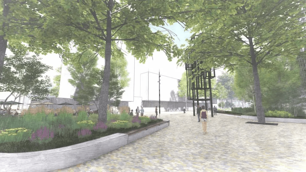 Startsein vergroening Prins Alexanderplein