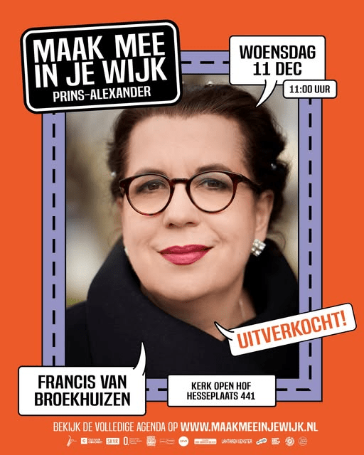 Optreden Francis van Broekhuizen Hessenplaats uitverkocht, nu ook online te zien