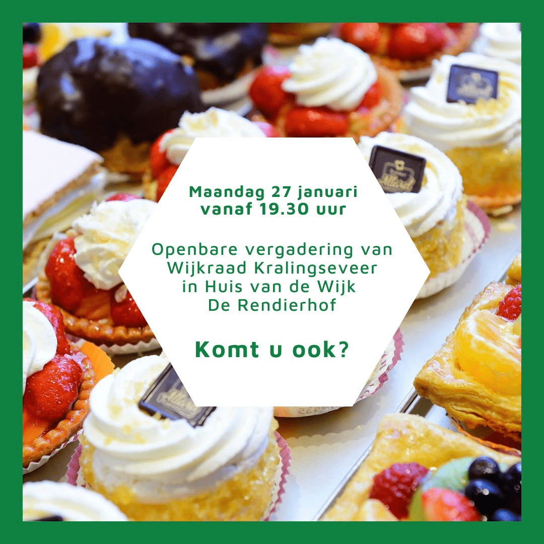Op onze openbare vergadering op 27 januari vieren we dat Ilse 'beste wijkraadslid van het jaar' is en trakteren we op gebak! Wilt je iets met ons delen, kom dan inspreken! Je kan dit tot maandag 27 januari 12.00 uur per email doorgeven via gebiedprinsalexander@rotterdam.nl. De volledige agenda en stukken staan gepubliceerd op wijkraad.rotterdam.nl. Hier zijn ook de stukken van eerdere vergaderingen te vinden.