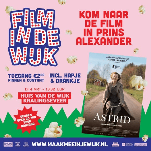 4 maart wil film in Huis van de Wijk Kralingseveer
