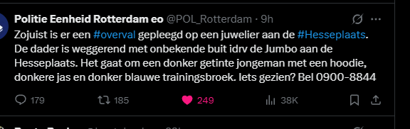 Overval juwelier Hesseplaats