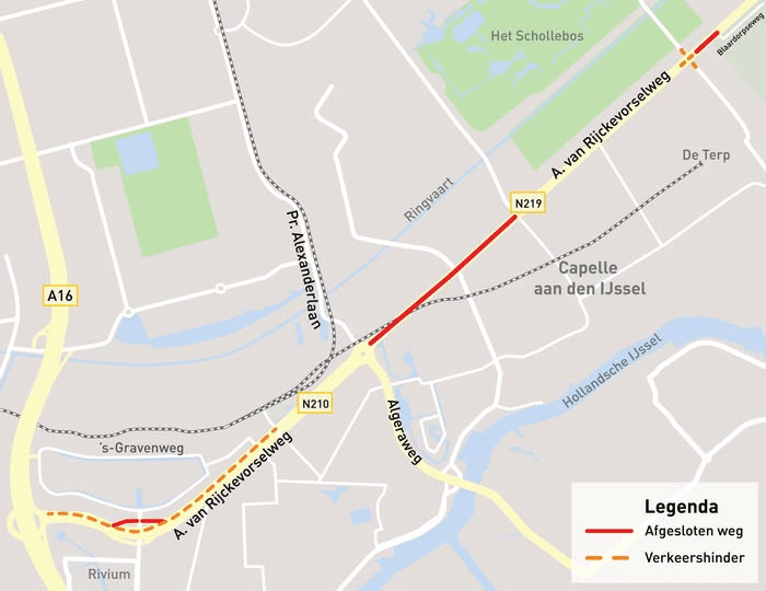 werkzaamheden in en rondom Capelle a/d Ijssel