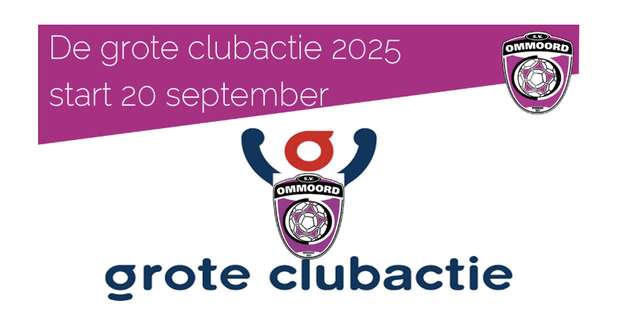 .V. Ommoord doet net als voorgaande jaren weer mee met de Grote Clubactie. Ons doel is om ten minste 1500 Grote Clubactie loten te verkopen. Per lot zijn er mooie prijzen te winnen zoals 100.000 euro, een auto of een reischeque van 2500 euro! Van elk verkocht lot van 3,00 euro blijft netto 2,40 euro voor S.V. Ommoord over. Ons spaardoel voor dit jaar is een tapinstallatie voor bidons en een aanvulling voor de teambudgetten! Aanvulling teambudget Teams kunnen door het verkopen van loten een extra bijdrage voor een team uitje of een ander leuke activiteit verdienen. Als een team meer dan 100 loten verkoopt, krijgt het team de helft van de verkoop opbrengst. Dit is 120 euro. Vorig jaar is het 6 teams gelukt om meer dan 100 loten te verkopen. Gaan we daar dit jaar overheen? Er zijn verschillende mogelijkheden om loten te verkopen: Optie 1: Rondom 20 september ontvangen alle leden van S.V. Ommoord een e-mail met een link naar de persoonlijke verkooppagina. Na het intikken van een voor- of achternaam kan de betreffende verkoper worden geselecteerd, waarna deze automatisch spaart voor het team waar hij of zij in speelt. De mail kan natuurlijk ook worden doorgestuurd aan familie, vrienden en kennissen. Leden en vrijwilligers die niet gekoppeld zijn aan een team zijn gekoppeld aan “team S.V. Ommoord”. Optie 2: Elk ouder of begeleider van een team krijgt via de trainer een Whatsapp bericht met een link naar de team-verkoop pagina. Hier worden verkopen direct gekoppeld aan het team. Deze app met de link kan ook worden doorgestuurd aan familie, vrienden en kennissen. Optie 3: Op verschillend plekken in en rondom de kantine zullen QR-codes te vinden zijn van de verschillende teams. Supporters van een team kunnen via het scannen van deze QR-code een team lot of loten kopen. Optie 4: Er zijn verkoopboekjes beschikbaar voor spelers die graag langs de deur gaan om loten te verkopen. Deze boekjes zijn beperkt beschikbaar en kunnen worden opgehaald in de commissiekamer. Op onze website en via de WhatsApp community publiceren we de komende periode regelmatig de tussenstand met de best verkopende teams en de top verkopers. Heb je nog vragen? Neem dan gerust contact op Robert Berg via jeugd@svommoord.nl Succes met de verkoop!