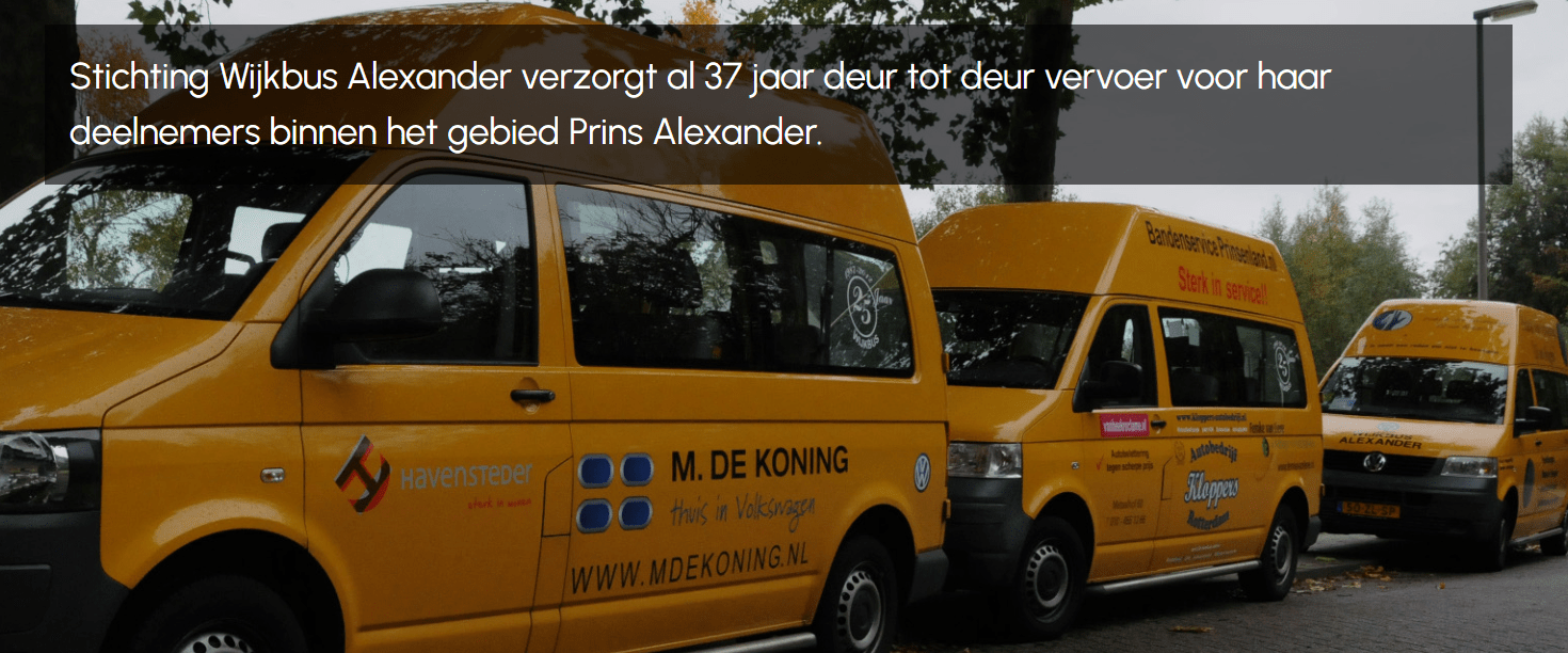 Wijkbus Alexander – actief in de wijk