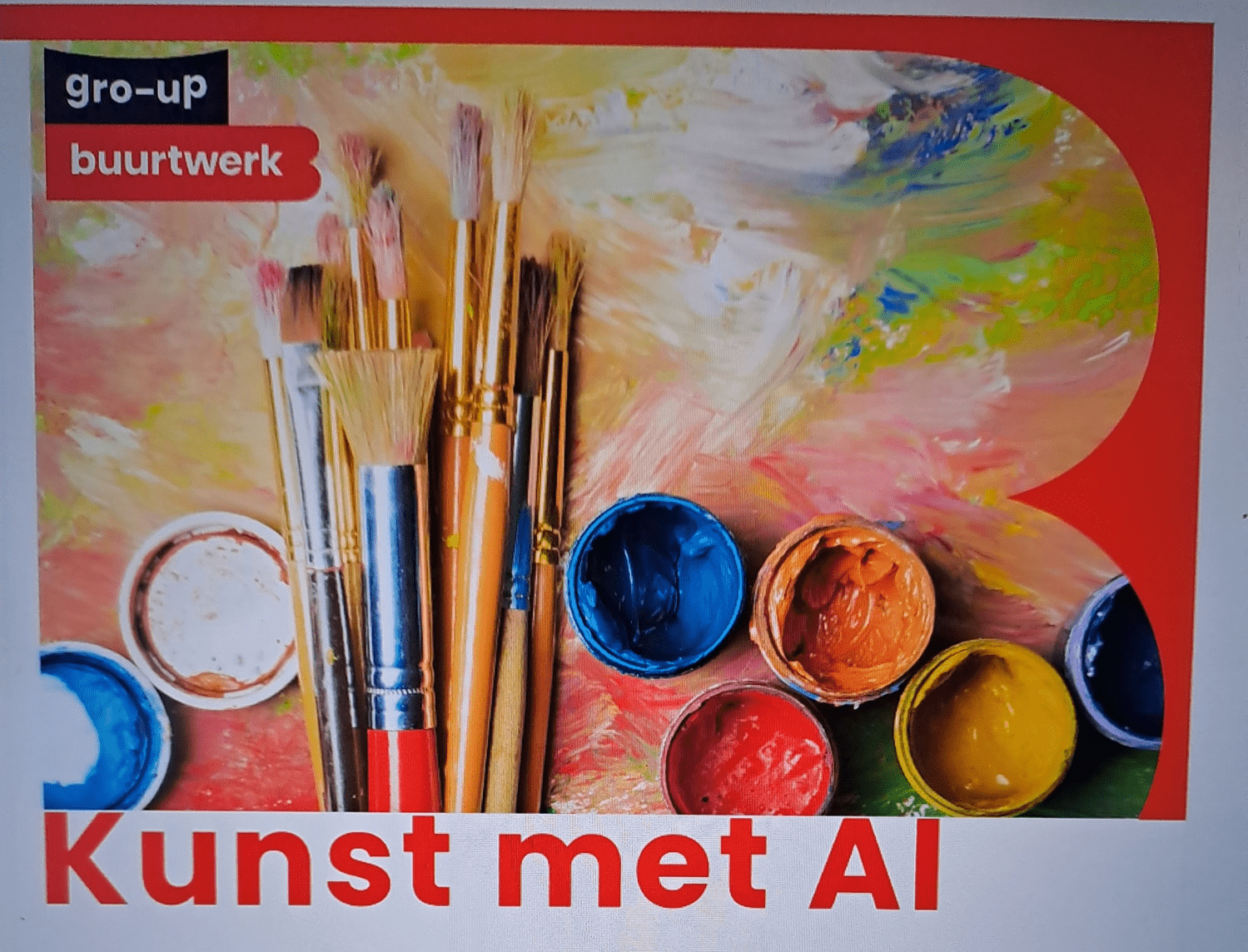 Iedereen kan kunstenaar zijn – met een beetje hulp van Artificial Intelligence. Dat is het uitgangspunt van de workshop Kunst met AI, georganiseerd door gro-up buurtwerk in samenwerking met CreoBeo. Tijdens deze creatieve workshops maken deelnemers kennis met de wereld van AI-kunst. Je leert hoe je met moderne technologie unieke kunstwerken kunt creëren, zonder dat je ervaring nodig hebt met schilderen of tekenen. Of je nu altijd al creatief bezig bent geweest of juist iets nieuws wilt proberen: iedereen is welkom. De workshops vinden plaats op dinsdag 20 januari 2026 en donderdag 22 januari 2026, beide van 11:30 tot 14:30 uur in Huis van de Wijk De Orient in Rotterdam. De gemaakte kunstwerken worden gepresenteerd tijdens een feestelijke expositie op donderdag 5 februari 2026 van 12:00 tot 13:00 uur. Inschrijven kan via jaleesa.monteiro@gro-up.nl of bij de balie van Huis van de Wijk De Orient aan de Kobehof 5 in Rotterdam. Laat je verrassen door de mogelijkheden van AI en ontdek misschien wel een verborgen talent! 🎨🤖