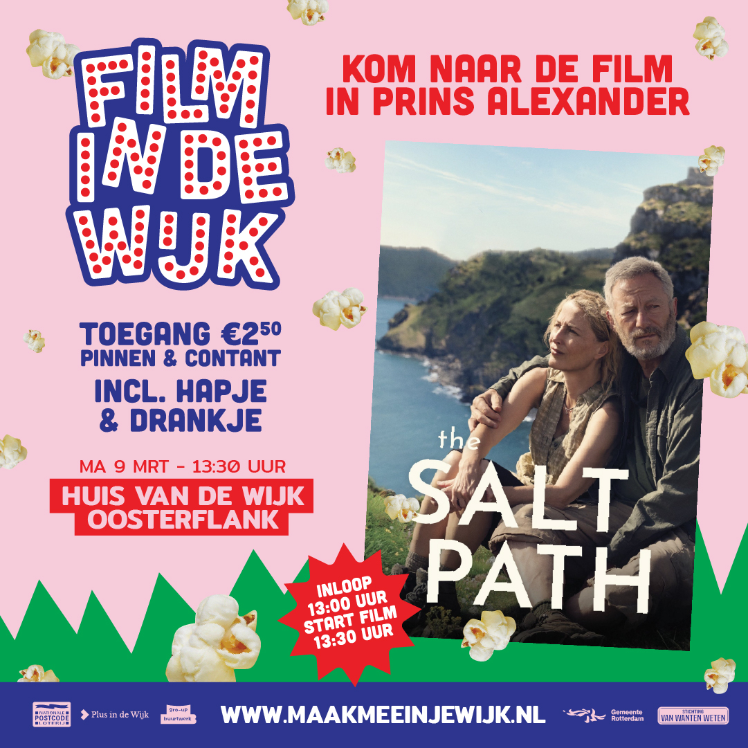 Film in de Wijk: Kom naar The Salt Path in Oosterflank