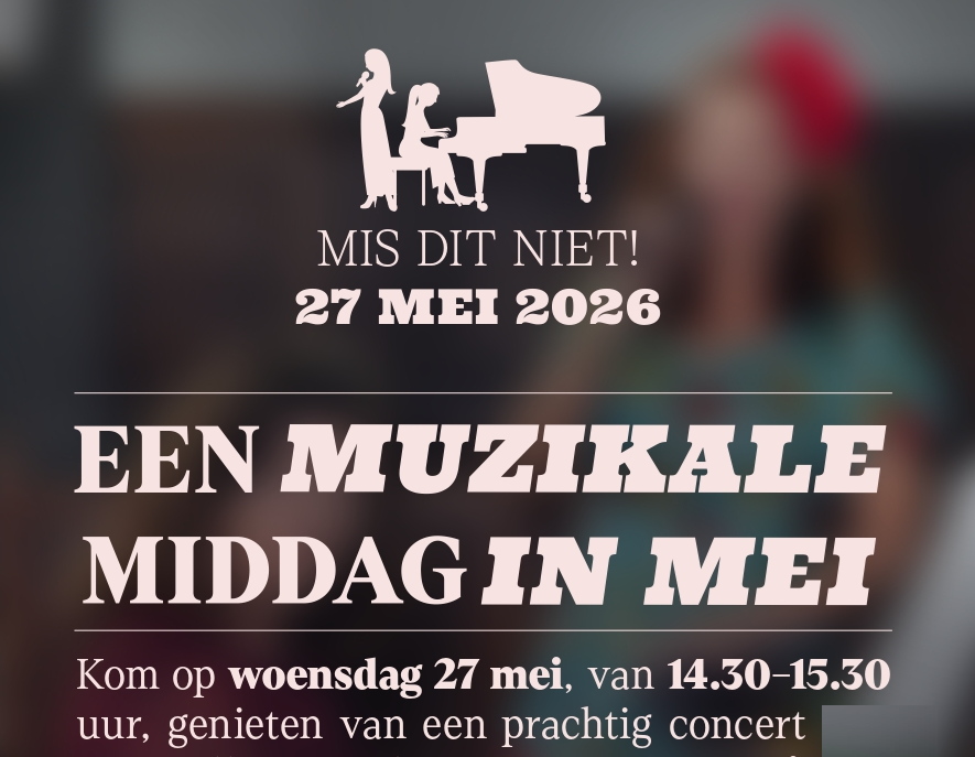 De middag wordt verzorgd door zangeres Mirella Kramer en pianiste Netty Dijkstra. Samen brengen zij een gevarieerd programma met populaire liedjes, jazzklassiekers en bekende musicalnummers. Het belooft een warme en toegankelijke voorstelling te worden die een breed publiek aanspreekt.