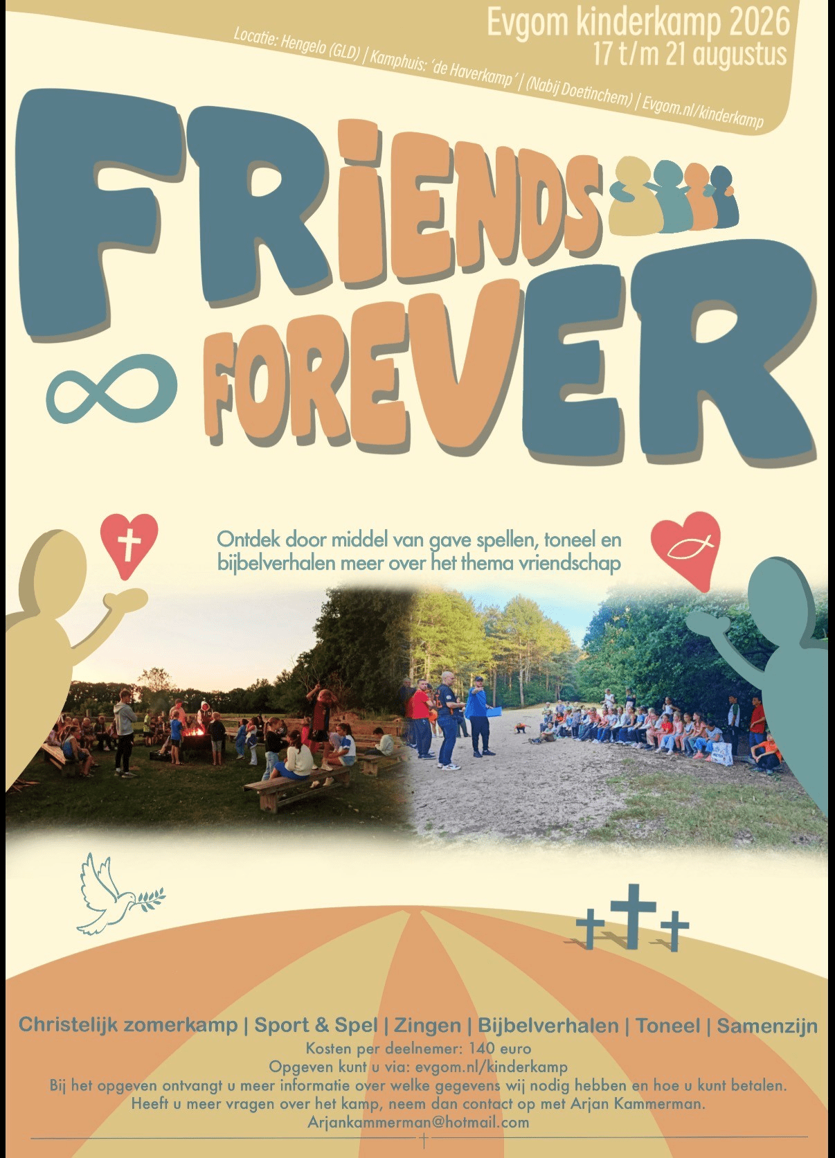 Ommoord, Prins Alexander, Evangelische Gemeente Ommoord, kinderkamp, De Haverkamp, Friends for ever, kinderen, Bertrand Russellplaats, Rotterdam, augustus 2026