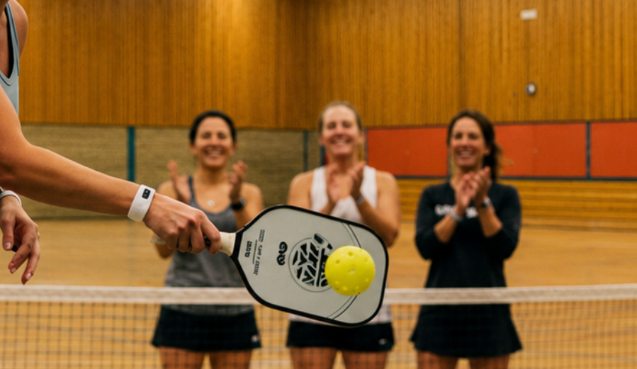 In de sporthal van Sportfondsen Zevenkampse Ring kunnen bewoners iedere vrijdag van 10.30 tot 12.00 uur pickleball spelen. Deze toegankelijke racketsport combineert elementen van tennis, badminton en tafeltennis.