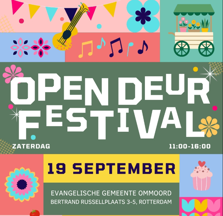 De Evangelische Gemeente Ommoord gebruikt de opbrengsten van het festival voor haar zustergemeenschap in Roemenië. De aankondiging van het evenement werd op 26 augustus 2026 gepubliceerd en valt daarmee binnen de gecontroleerde periode van vier weken.