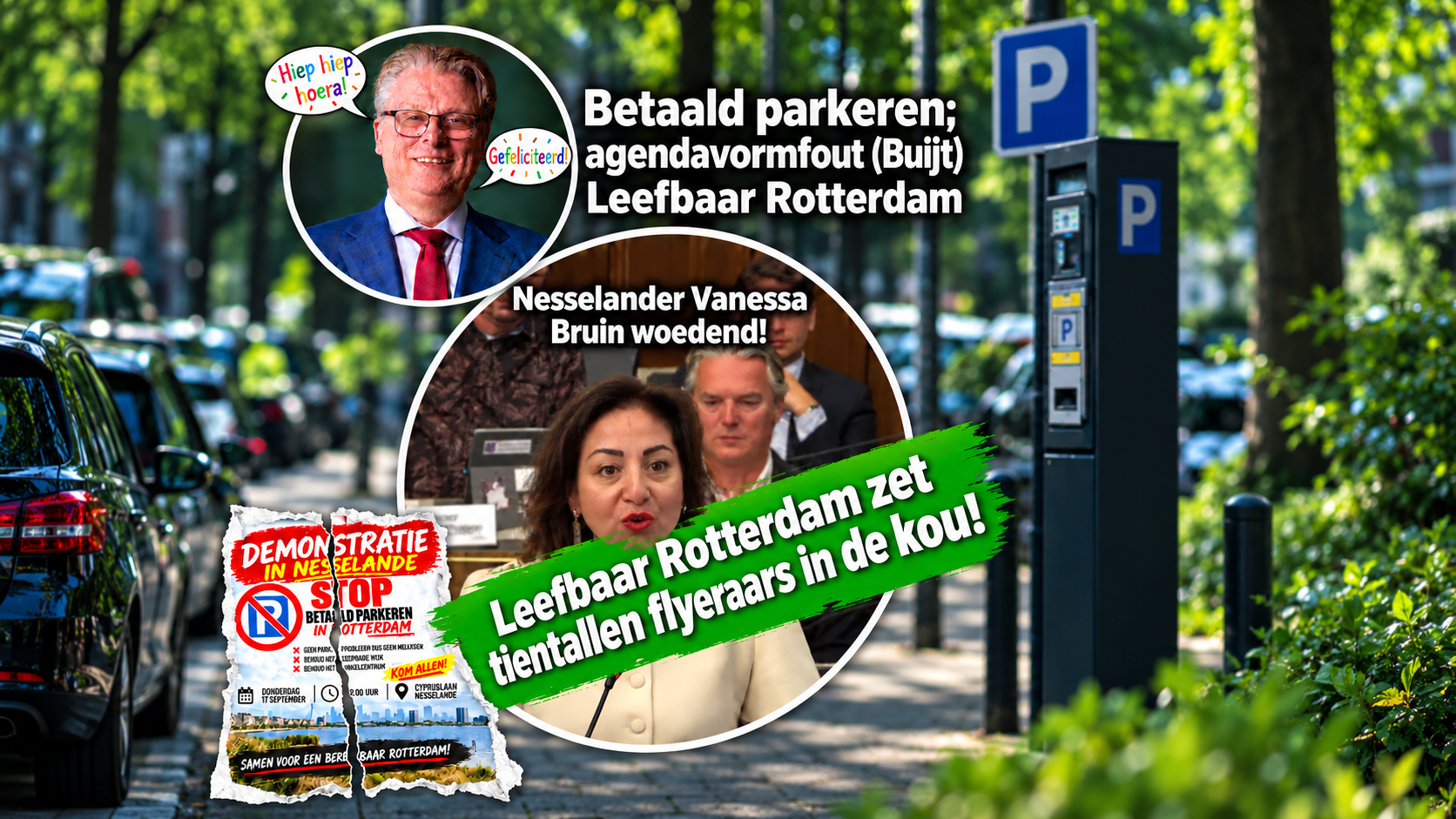 Betaald parkeren is aangenomen.