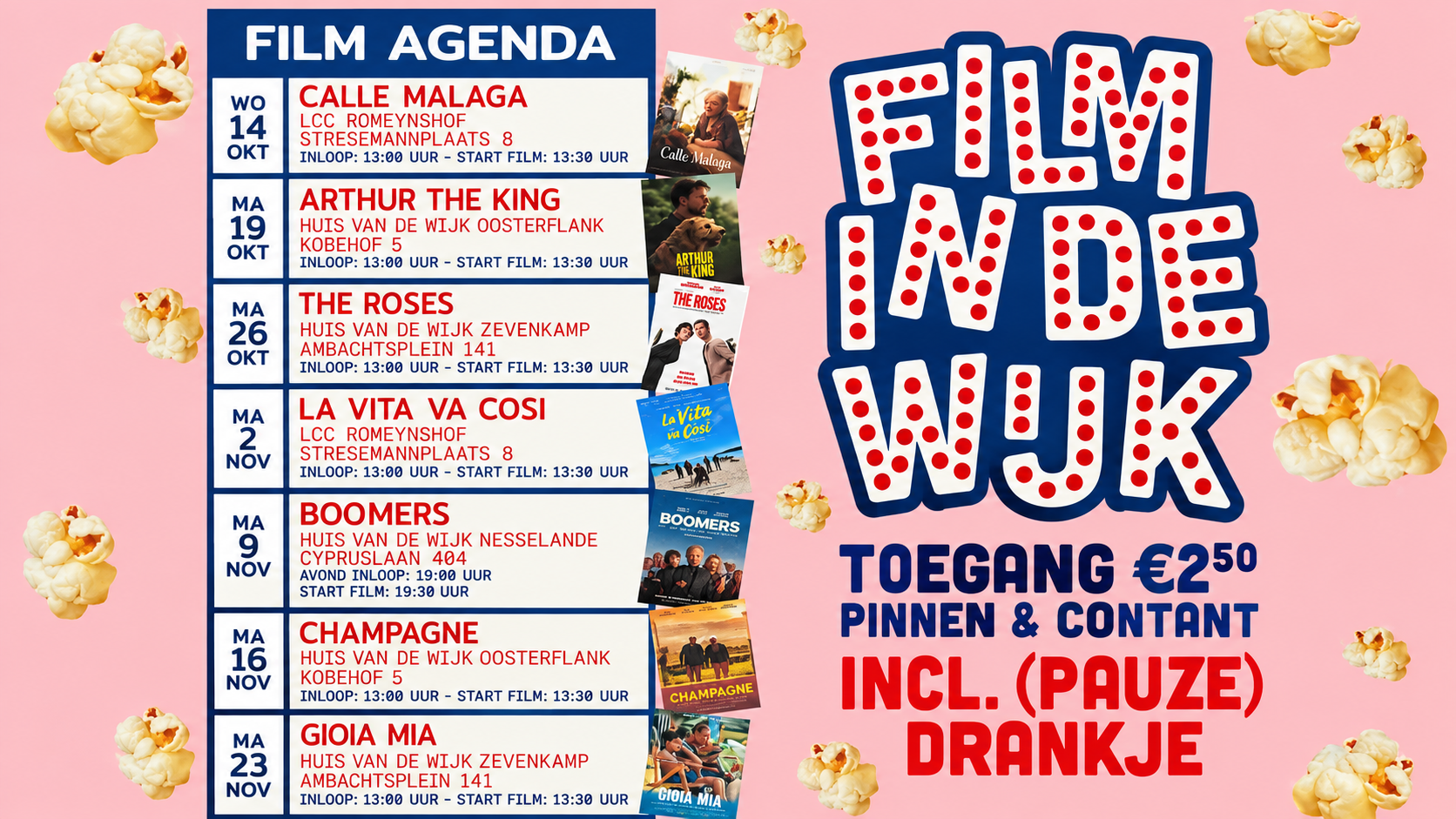 Tags: Prins Alexander, Film in de Wijk, Ommoord, Oosterflank, Zevenkamp, Nesselande, Het Lage Land, filmagenda